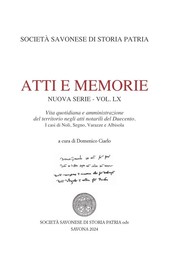 Come si viveva nel XIII secolo a Noli, Segno, Varazze e Albisola