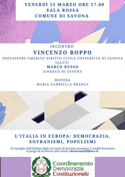 L'Italia in Europa: democrazia, sovranismi, populismi