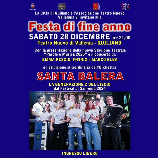 A Quiliano la Festa di fine anno