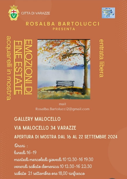 Emozioni di fine estate: acquarelli in mostra a Varazze