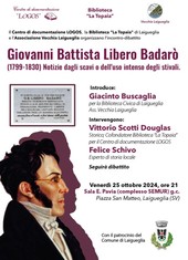 A Laigueglia un incontro su Giovanni Battista Libero Badarò