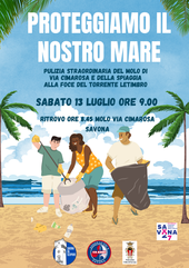 Savona: volontari al lavoro per pulire la spiaggia libera