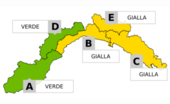 Meteo, allerta gialla per temporali