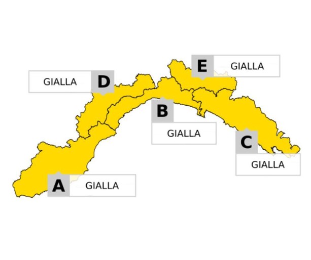 Meteo: dalle 21 allerta gialla per temporali