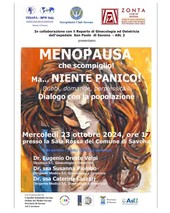 Giornata mondiale della menopausa: a Savona l'incontro con le associazioni