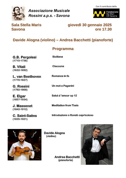 Musica, la settimana dell'associazione Rossini