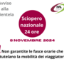 Trasporto pubblico in sciopero l'8 novembre