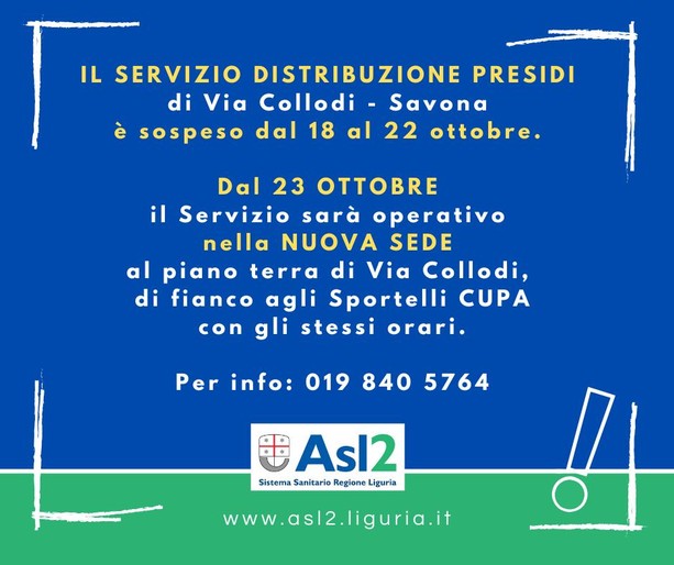 Asl 2, cambiamenti in via Collodi