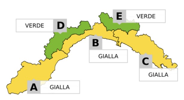 Meteo: allerta gialla per temporali